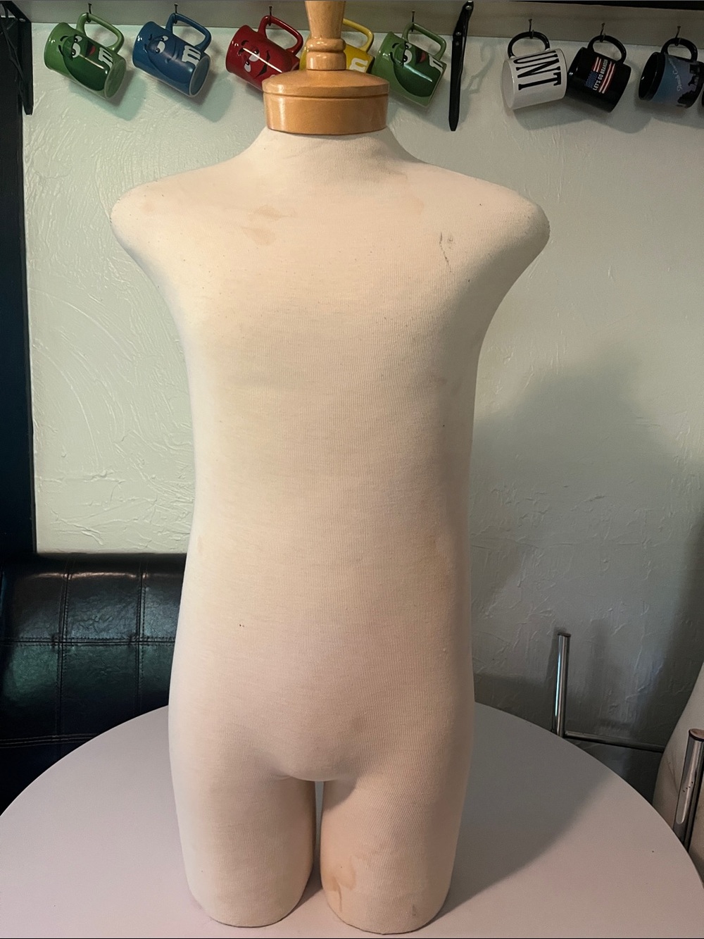 Unbranded Men's Cream Display Torso Form